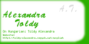 alexandra toldy business card